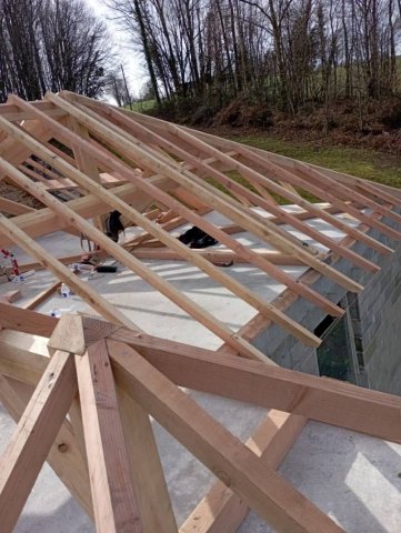 Réalisation d'une extension de maison par charpentier couvreur à Arnac-Pompadour