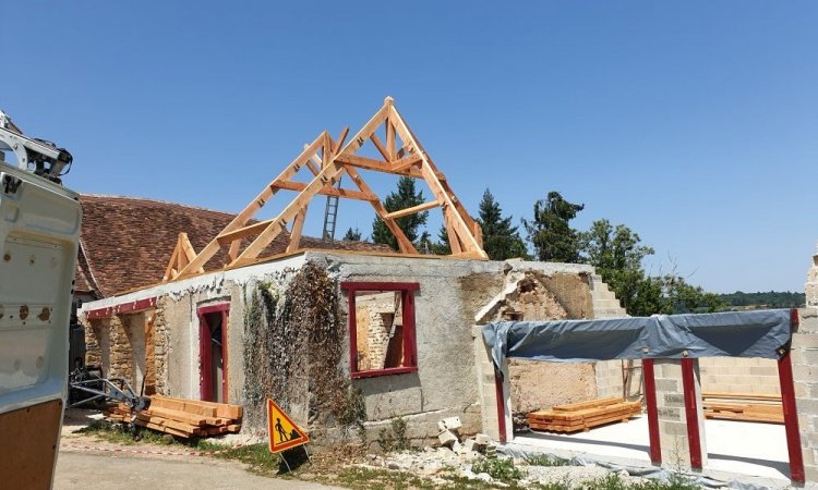 Charpente traditionnelle à St Mesmin